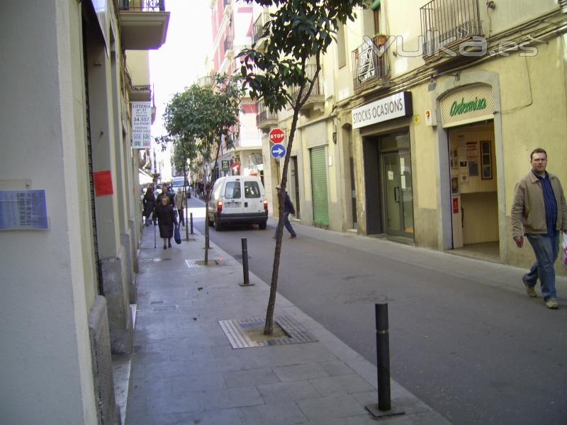 Calle Penedés de Gracia.