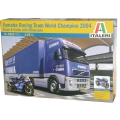 Maqueta camion yamaha go con moto campeon del mundo 2004 italeri