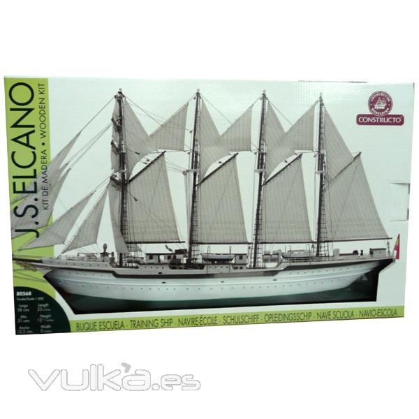 Maqueta naval Buque Escuela J.S.Elcano Constructo 1:205