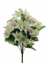 Ramos economicos artificiales. ramo flor artificial lily y orquideas oasisdecor.com
