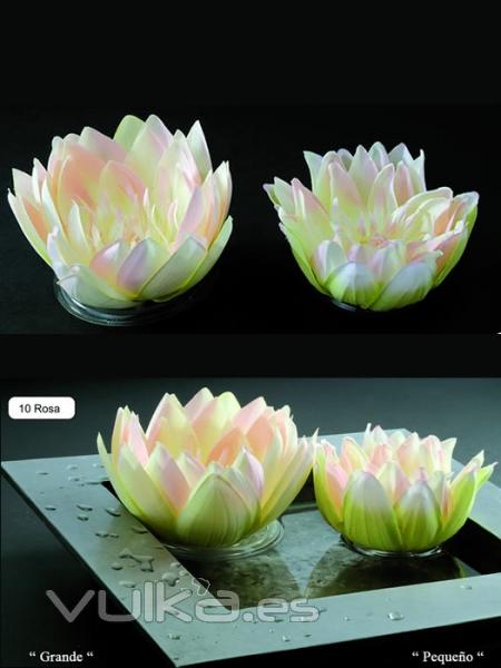 Lotus artificiales economicos. HOJA LOTUS ARTIFICIAL FLOTANTE PEQUEÑA oasisdecor.com