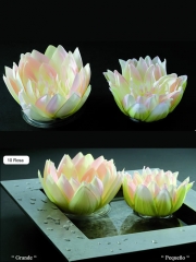 Lotus artificiales economicos hoja lotus artificial flotante pequena oasisdecorcom
