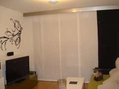 Ambiente panel japones - loneta - combinado, con galeria acero