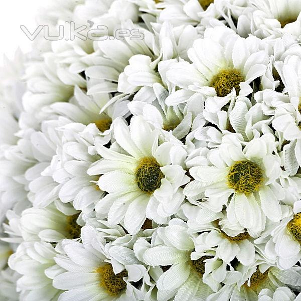 Bola flores margaritas artificiales blancas 14 en lallimona.com detalle1