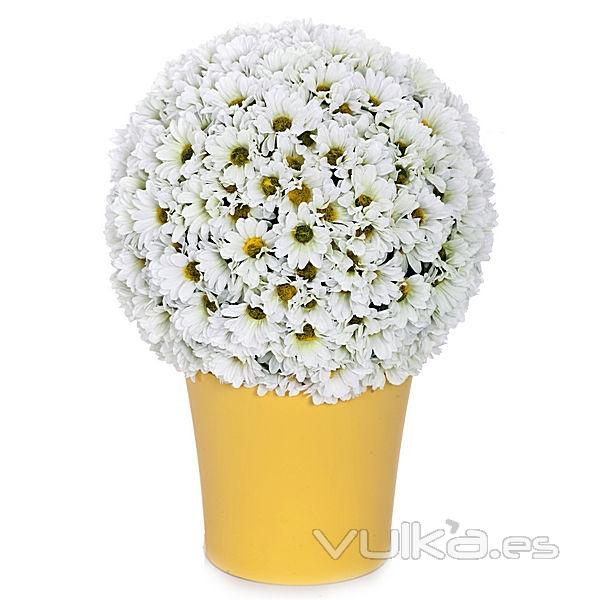 Bola flores margaritas artificiales blancas 14 en lallimona.com detalle2