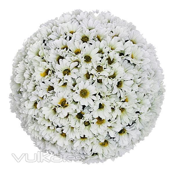 Bola flores margaritas artificiales blancas 1 en lallimona.com