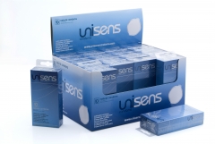 Unisens natural condoms display 24 x 10