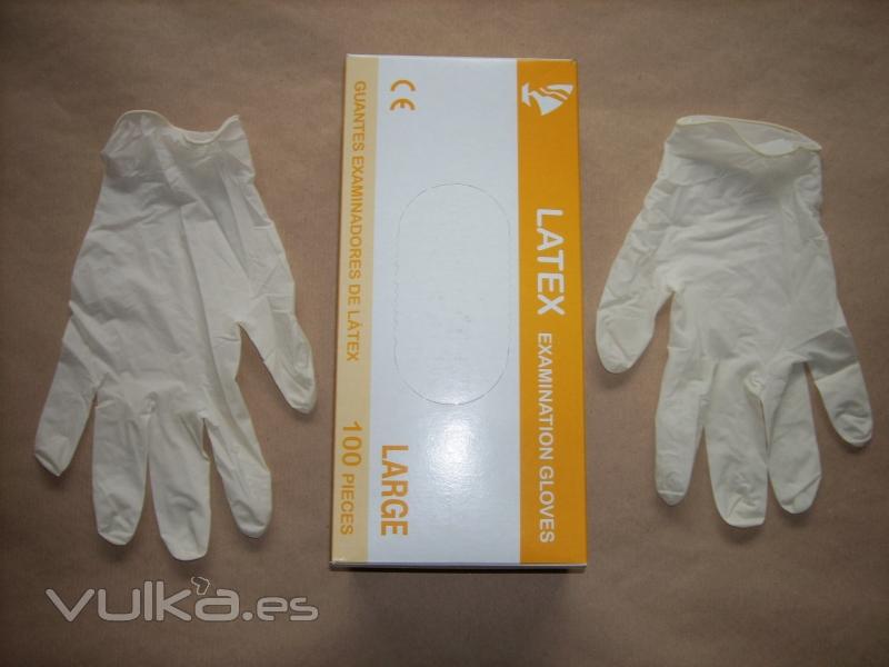 guantes latex