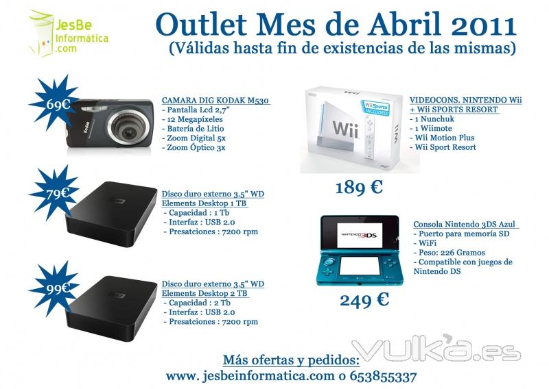 Outlet mes de Abril de 2011