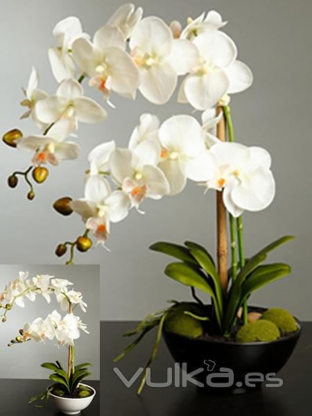 Orquideas artificiales de calidad. ORQUIDEA BUTTERFLY ARTIFICIAL EN MACETA oasisdecor.com