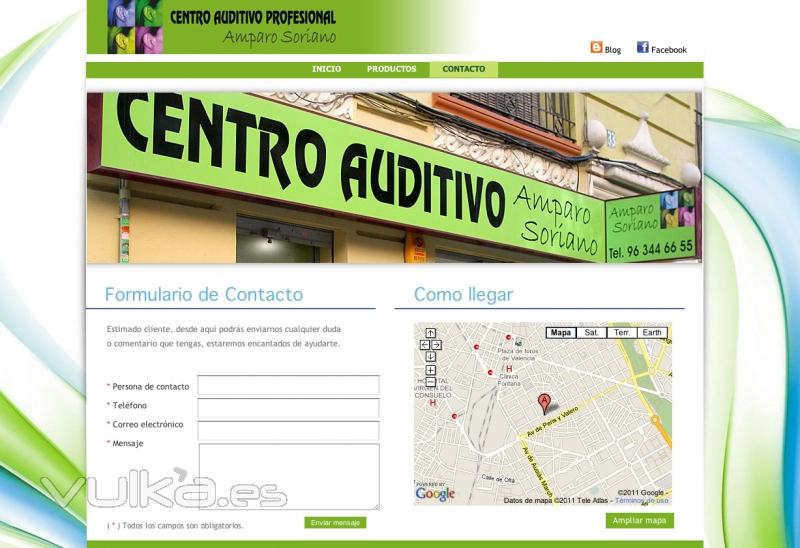 Centro Auditivo Profesional. Contacto. Ruzafa. Valencia.