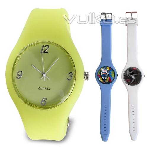 Reloj digital: amarillo, celeste y amarillo. Categora: Relojes. Ref. ZIVREP5