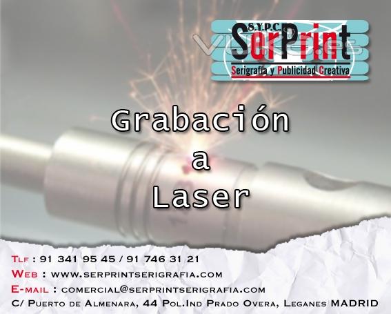 Serprint serigrafia: grabacion laser personalizacion