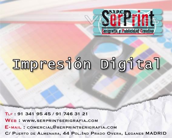 Impresion digital. Serprint serigrafia
