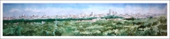 Panoramica de madrid, acuarela