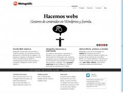 Programacin plantilla wordpress de la web: http://www.metagrafic.es