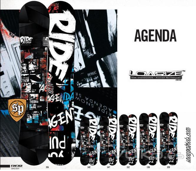 Tabla de snow Ride Agenda