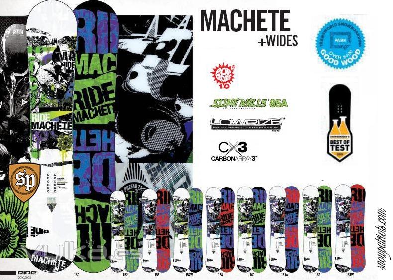 Tabla de snow Ride Machete