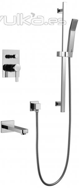 Conjunto Baño Ducha Bimini empootrar de Clever Platinuim en monomandos.net