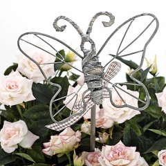 Conjunto mimbre blanco mariposa 3 macetas en lallimonacom detalle2