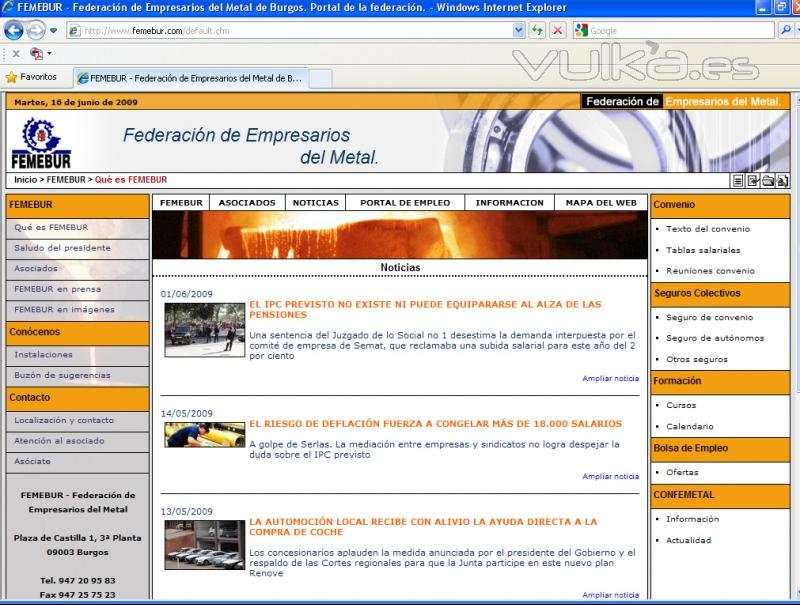 Portal dinmico federacin www.femebur.com