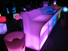 Barras de bar iluminadas