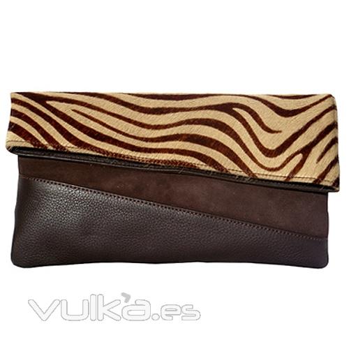 Cartera de mano piel tigre