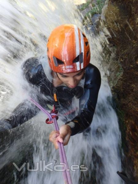 Descenso de barrancos en Teruel , curso de descenso barrancos