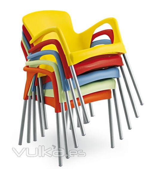 Sillones para exterior, aluminio, - varios colores - 