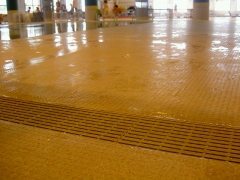Pavimento antideslizante de tarket para piscinas