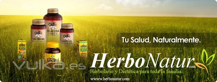 www.herbonatur.com, complementos naturales, control de peso, vitaminas, antioxidantes, etc.