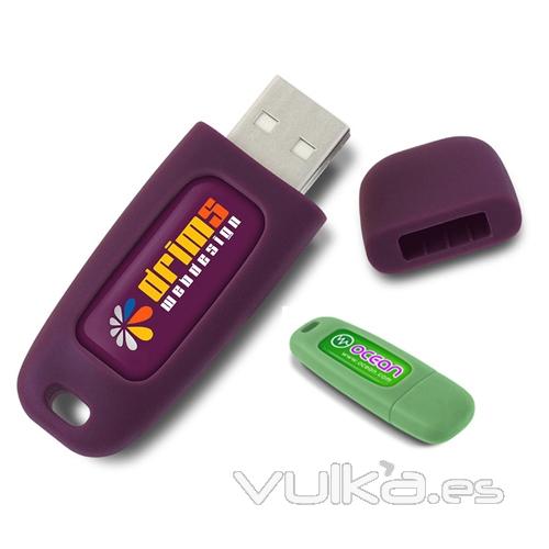 Memoria USB de silicona. Desde 1 hasta 8Gb. Ref. PZX11