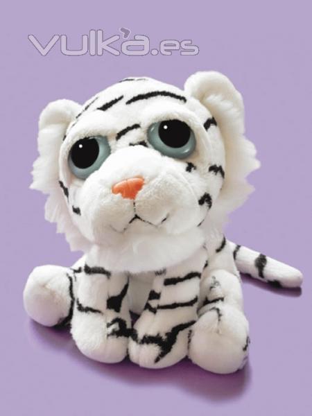 Peluches tigres de calidad. PELUCHE TIGRE BLANCO OJOS GRANDES MEDIANO oasisdecor.com