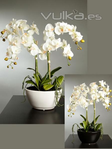 Orquideas artificiales de calidad. ORQUIDEAS BUTTERFLY ARTIFICIALES EN MACETA GRANDE oasisdecor.com