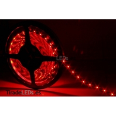 Tiras de led color rojo 300 leds smd 3528 :: tiradeledses