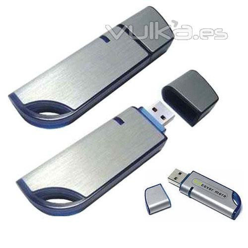 Memoria USB metal y plstico. Disponible desde 1 hasta 16Gb. Ref. USBNR13