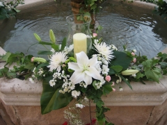 Arreglo floral decoracion boda con flores allium floristas en madrid