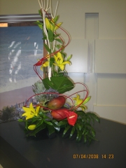 Centro de mesa de flores, decoracion folral de allium floristas