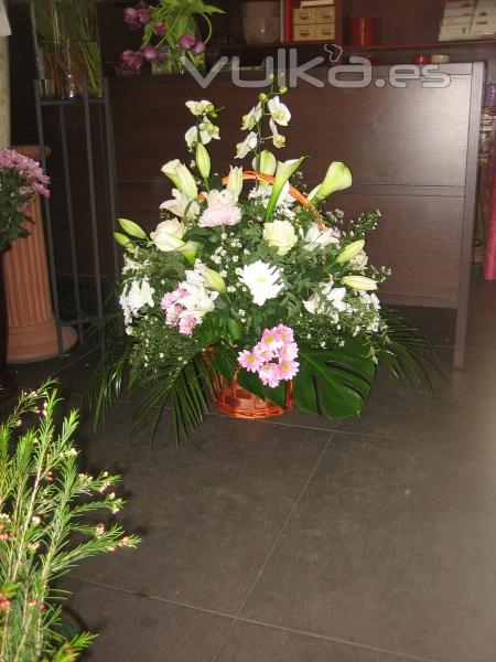 Decoracion Empresa con Flores frescas de Allium Floristas