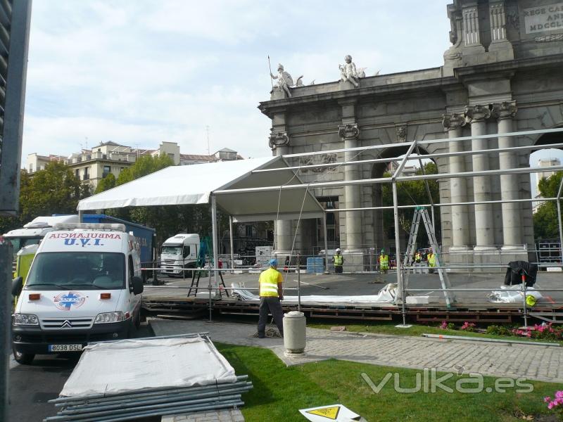 Ambulancias san jose. Evento musical en la puerta de alcala madrid