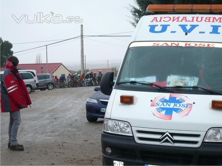 Ambulancias en carrera de Motos. Servicio a domicilio para empresas y particulares