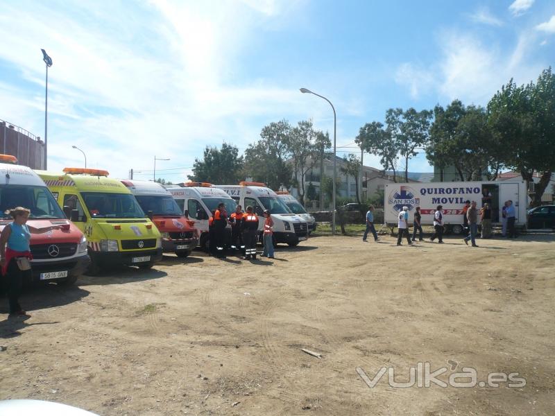Ambulancia san jose asistencia sanitaria evento taurino, plaza de toros, corrida
