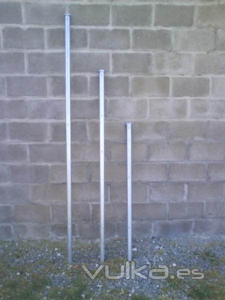 Postes galvanizados 1m, 1,5m, 2m