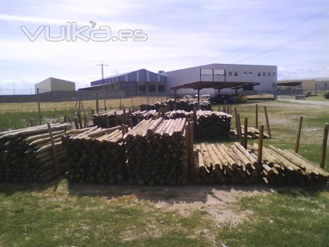 Postes de madera anticorrosin