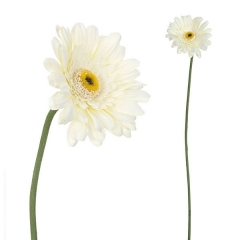 Flor artificial gerbera blanca 60 en lallimonacom
