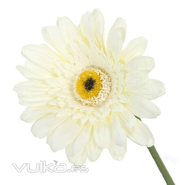 Flor artificial gerbera blanca 60 en lallimona.com (detalle 1)