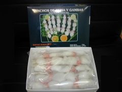 Pinchos de Sepia y Gamba