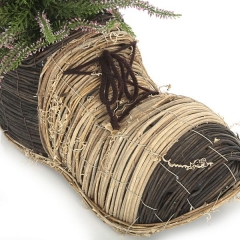 Zapato maceta mimbre bicolor 20 en lallimona.com (detalle 1)