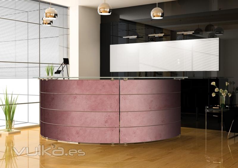 Muebles de oficina con piedra natural Stoneplus 