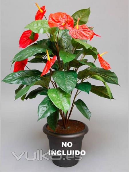 Plantas artificiales economicas. ANTHURIUM ARTIFICIAL ECONOMICO oasisdecor.com